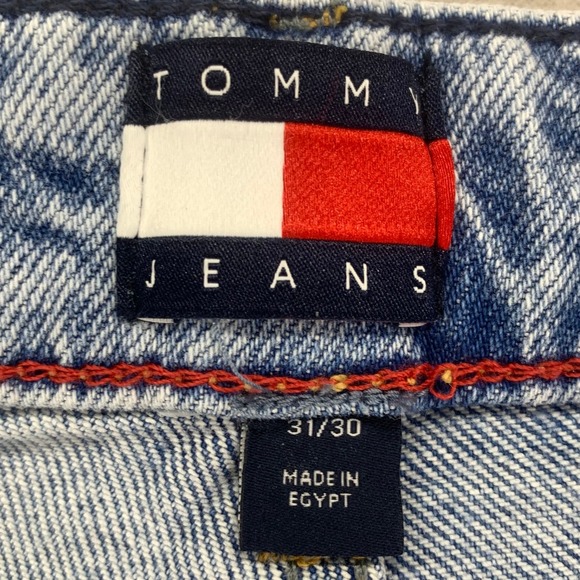 Tommy Hilfiger Jeans Womens 31 Charlie Mid-Loose Wide Leg Light Wash Stretch - Picture 8 of 16